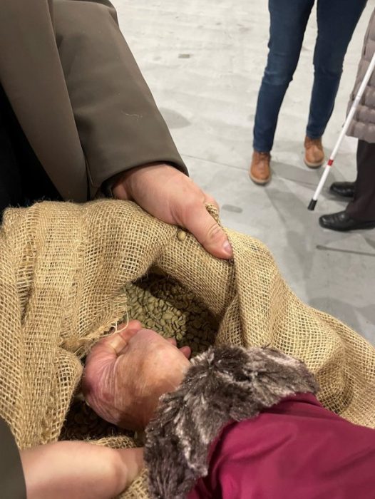 Besuch in der Kaffeerösterei