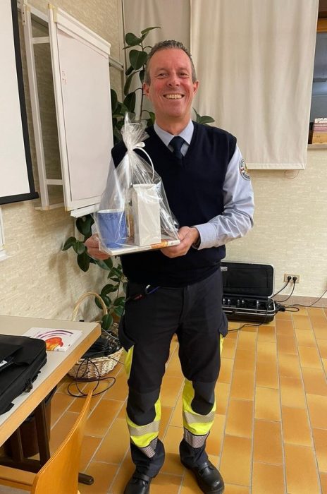 Feuerwehreinsatzleiter Marco Baldasso